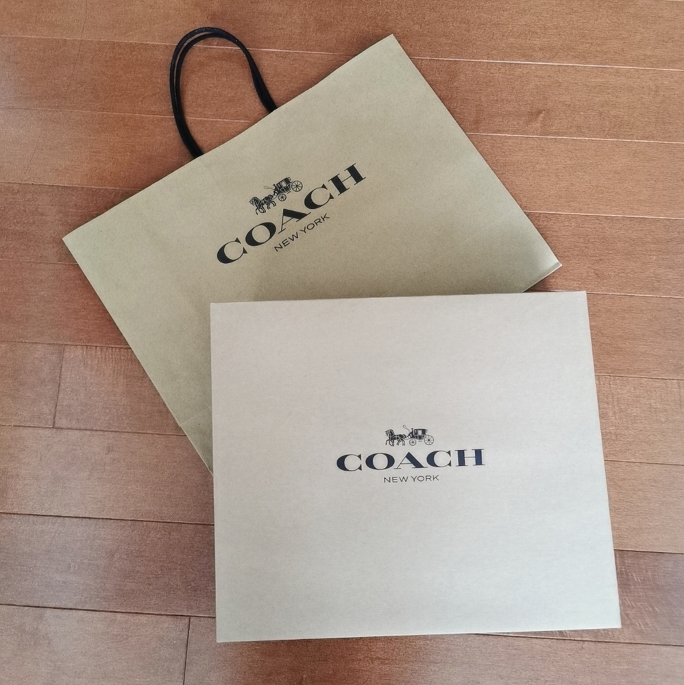 Coach Tan and Black Bag
